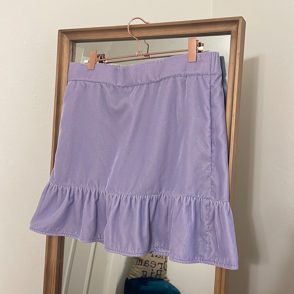 NWOT J. Crew | Elastic Waist Lilac Skirt - Picture 3 of 9